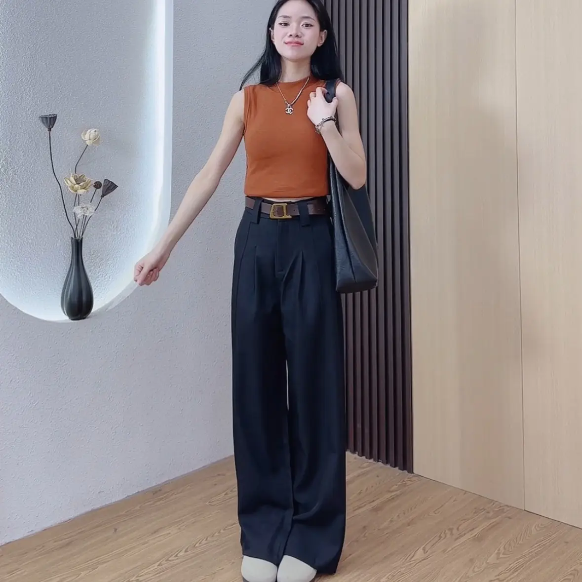 140-158小个子秋季新款时尚简约百搭直筒西装裤（今天下单配腰带）