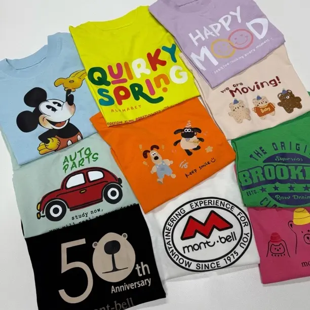 夏季纯棉短袖儿童百搭时尚透气上衣