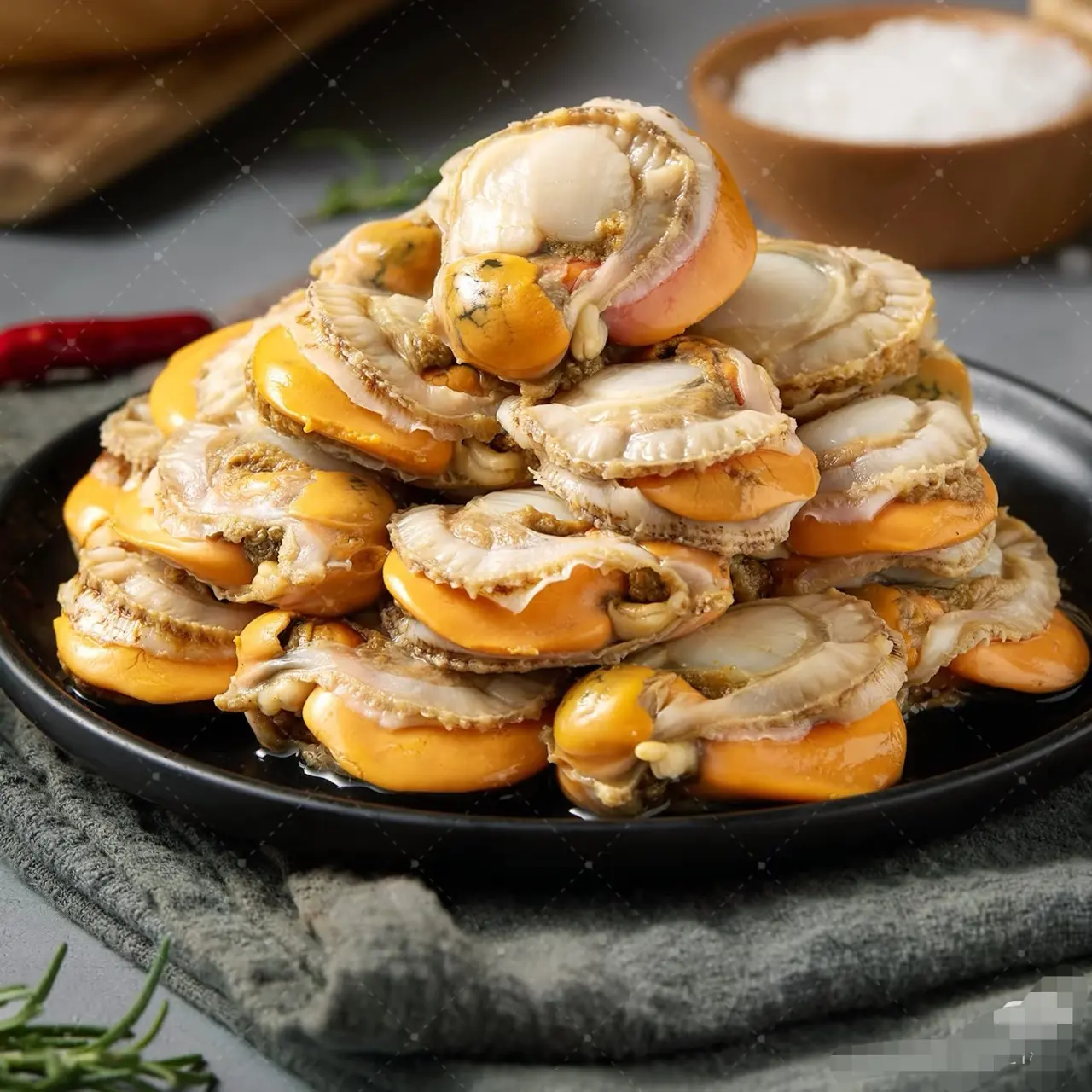 （新疆包邮）扇贝肉（个个带黄，口感香甜）