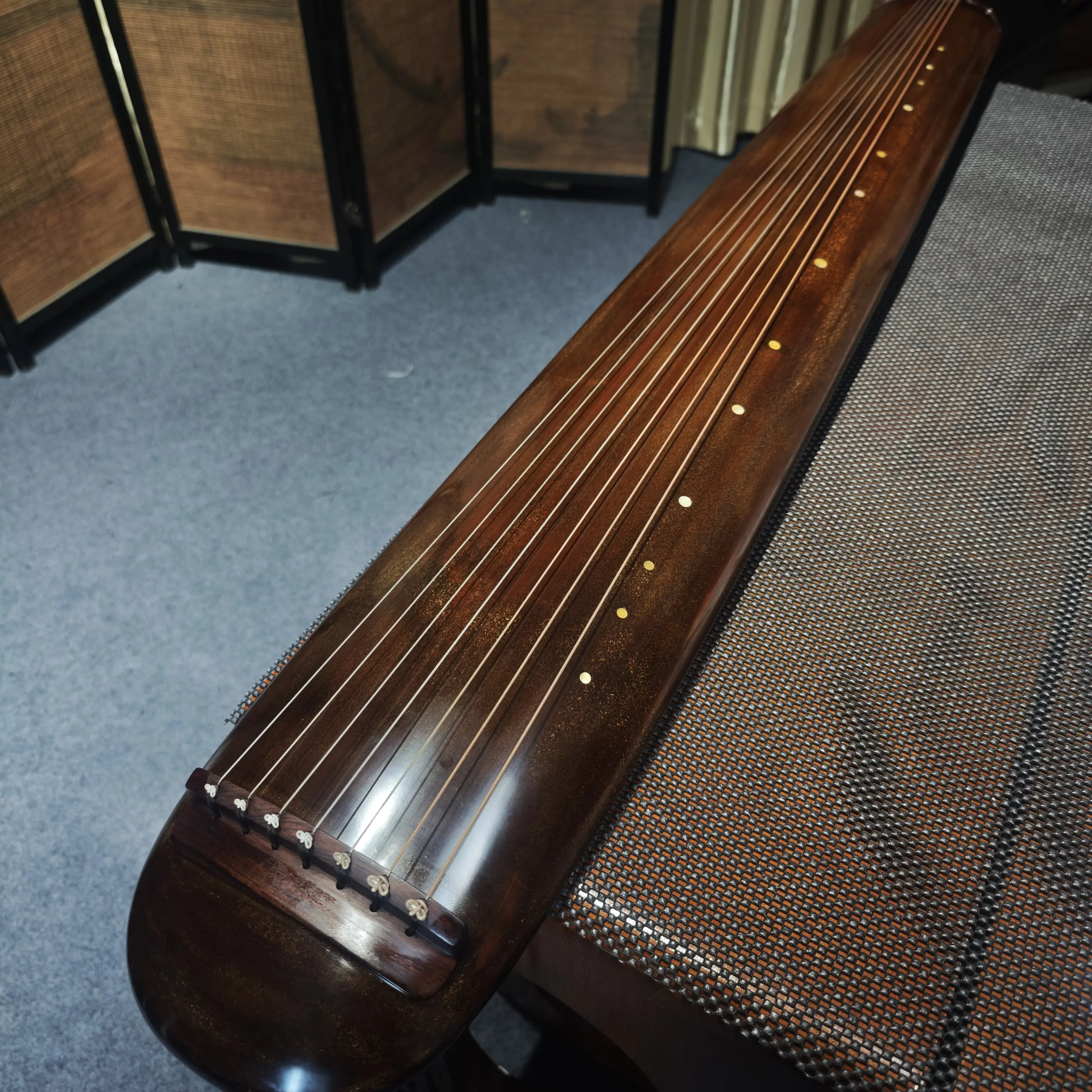 老杉木 纯生漆鹿角霜 混沌式古琴