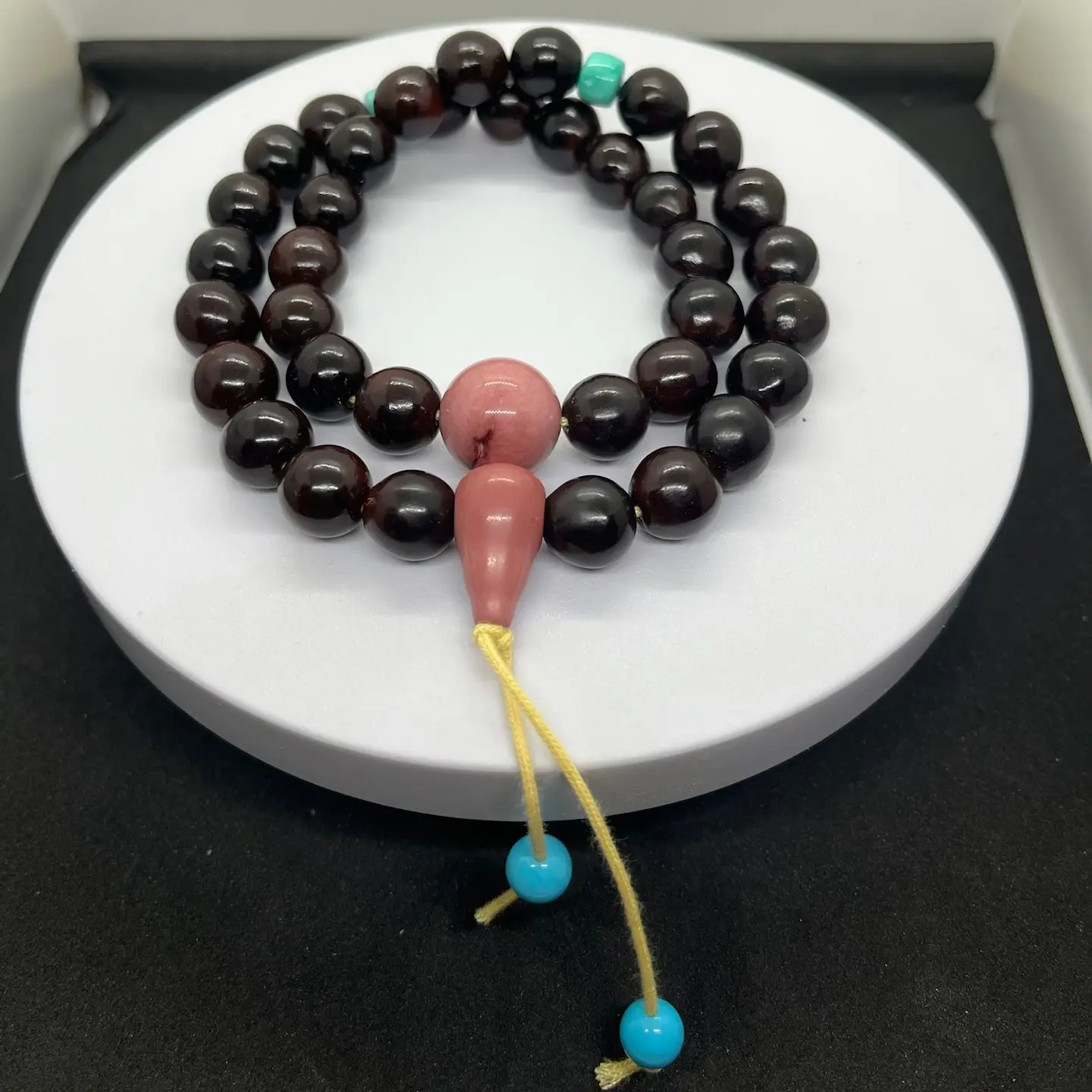 高油密佛珠念珠男女款精品红皮无患子手持