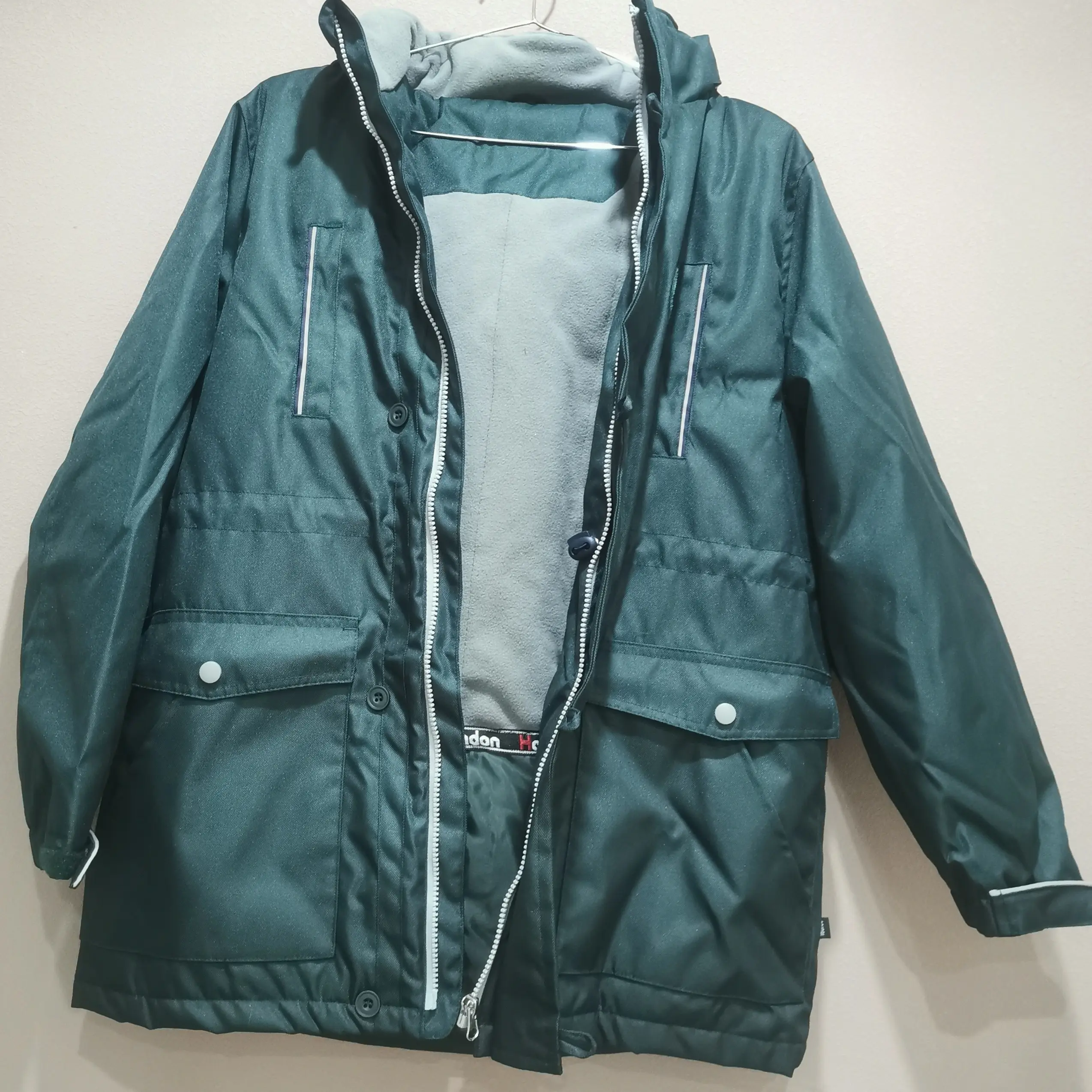 管城外国语冲锋衣 经开外国语二小中小学生校服加绒加厚棉服