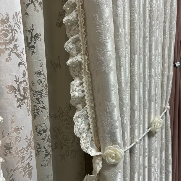 【晚风】高精密色织提花千金少女感法式客厅卧室遮光窗帘