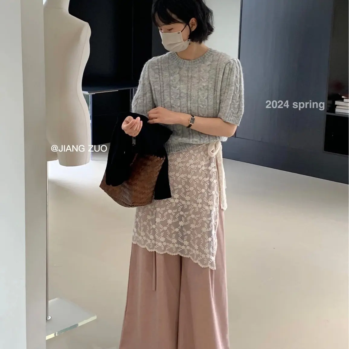 Wanggg【小众不撞款】韩系叠穿神器一片式网纱半身裙