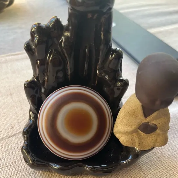 天然缠丝玛瑙板珠