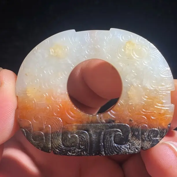 和田玉璧古玉传承玉佩收藏