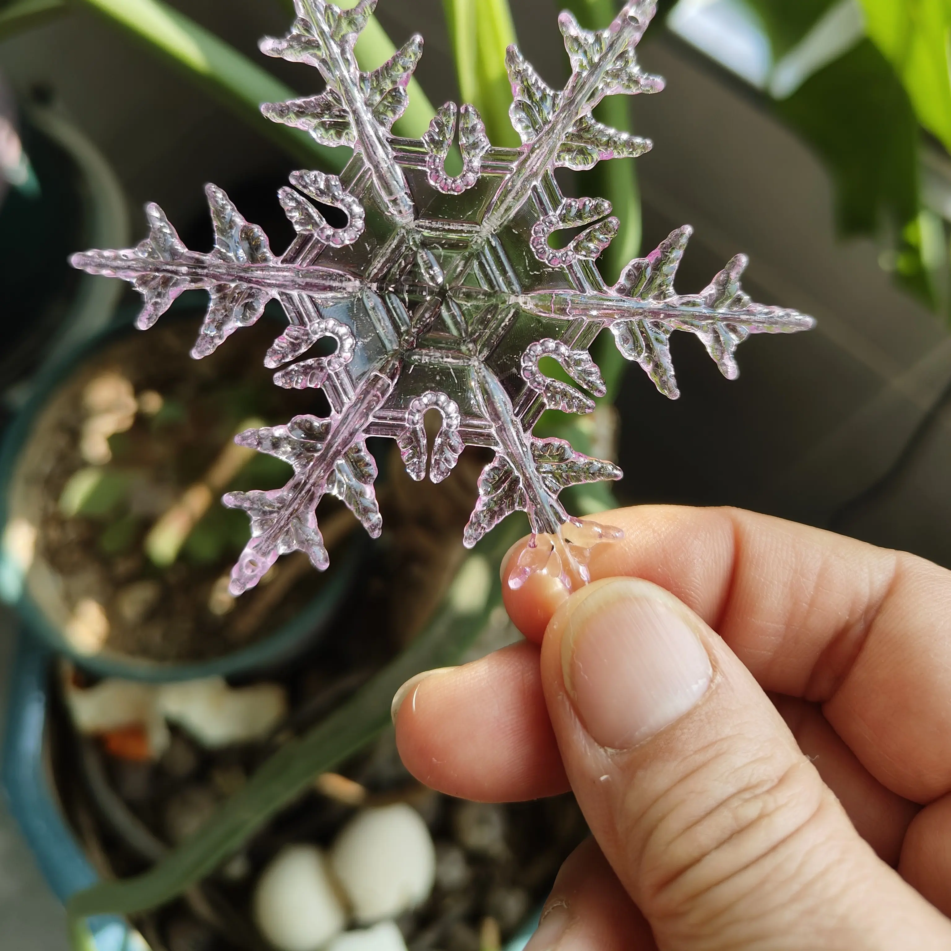 【星玥原创】雪花片  水晶挂饰圣诞节装饰橱窗场景布置装扮用品