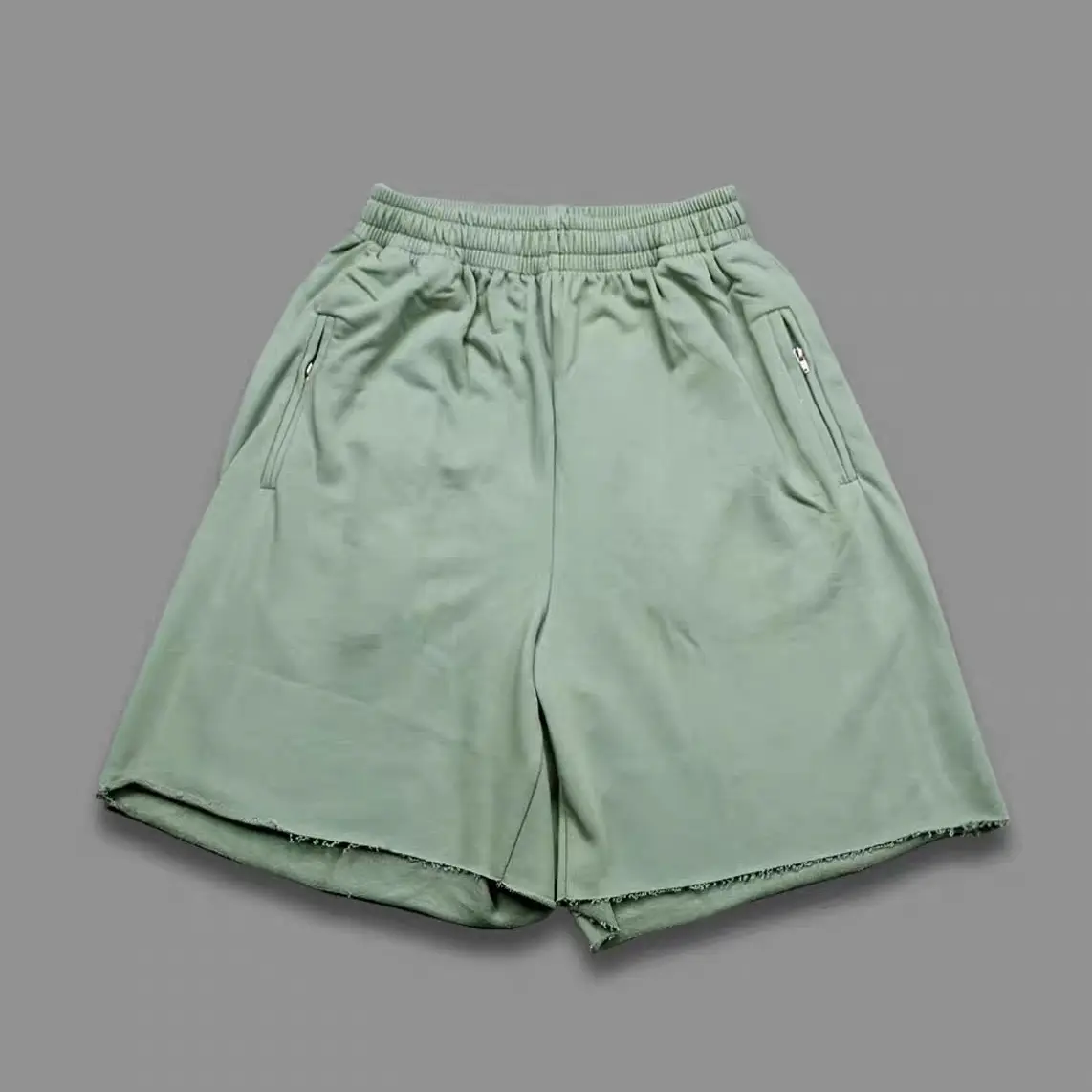 男士夏季纯色宽松美式休闲百搭健身五分运动短裤中裤裤子薄款