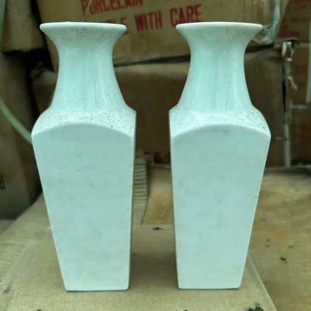 新中式客厅茶室玄关插花复古家居装饰品两只装