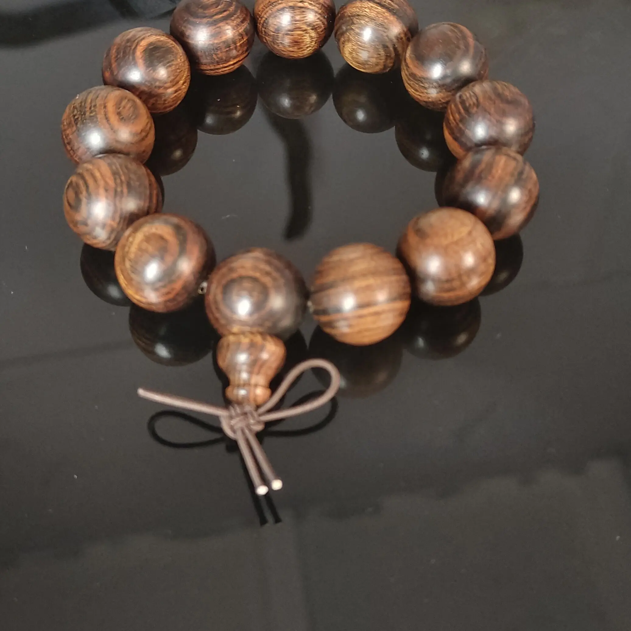 非金属木质手链 紫柚木手串（尺寸1.8）