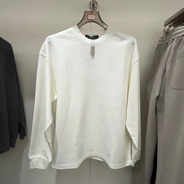 【老弟男装】双枪秋冬男士加绒圆领长袖纯色百搭保暖卫衣