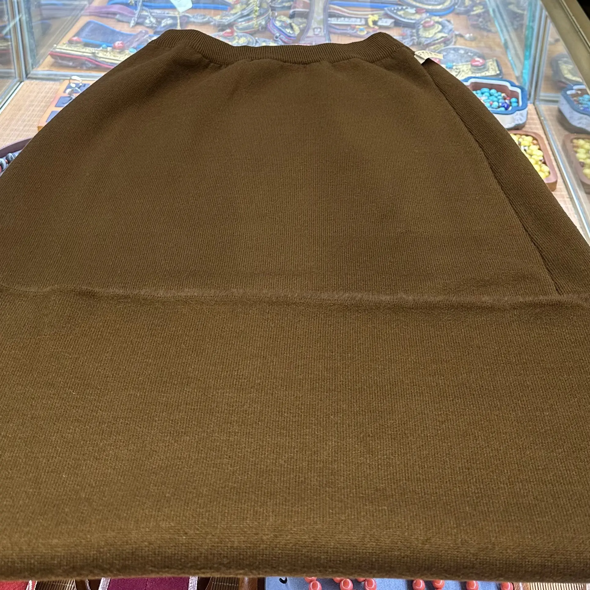 秋冬加厚绒中长款高腰显瘦百搭气质半身裙