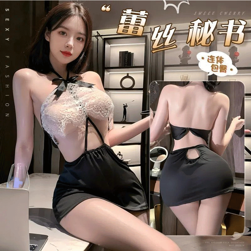 甜甜Stu蕾丝风情小蜜睡裙娇妻薄款约会睡袍性感睡衣