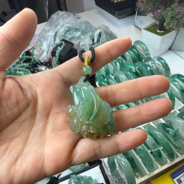 天然非洲翠果绿黄白财