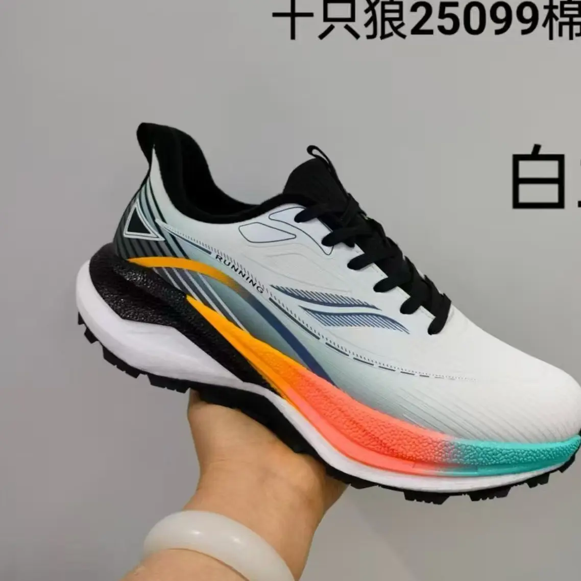 秋冬新款透气减震跑步鞋软底防滑轻运动休闲鞋潮流