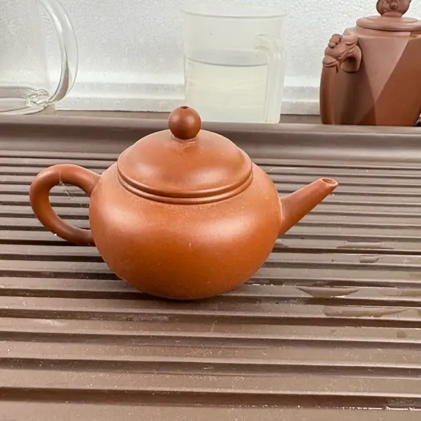 宜兴紫砂壶水平大红袍1 80ml