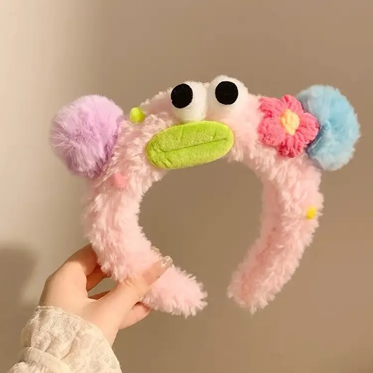 可爱毛绒卡通发箍女洗脸时尚百搭头饰