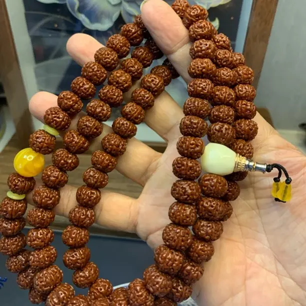 印尼小金刚菩提籽六瓣老树王108颗多圈手串脖挂男女文玩12mm