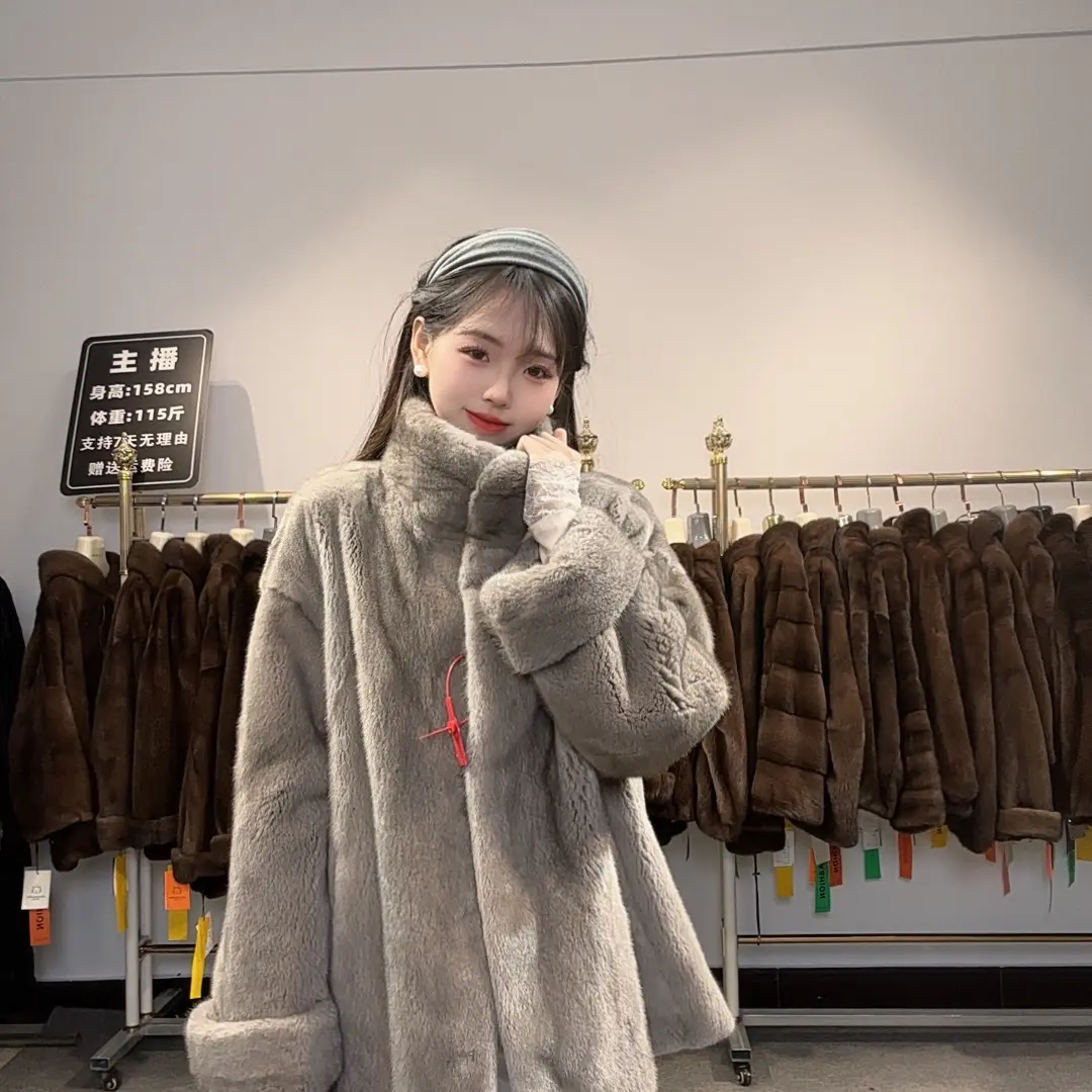 16号链接“千金少女”立翻领短二水貂