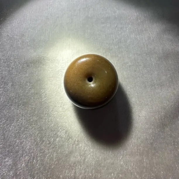 天然和田玉糖玉平安扣多样尺寸随机发货无瑕疵手工