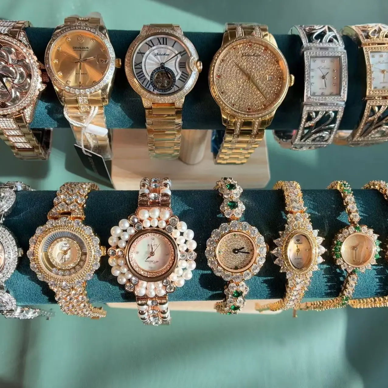 专属改价链接）女士手表小众镶钻气质百搭简约时防水石英腕表女款