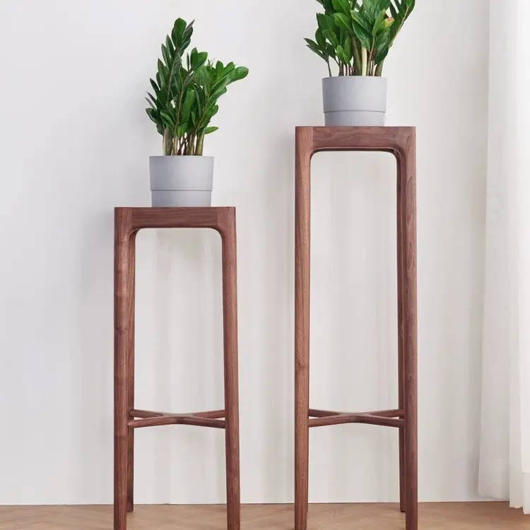 中式多层落地式花架客厅阳台室内家用置物架