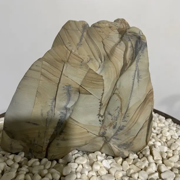 客厅办公室装饰松花石通沟木纹石