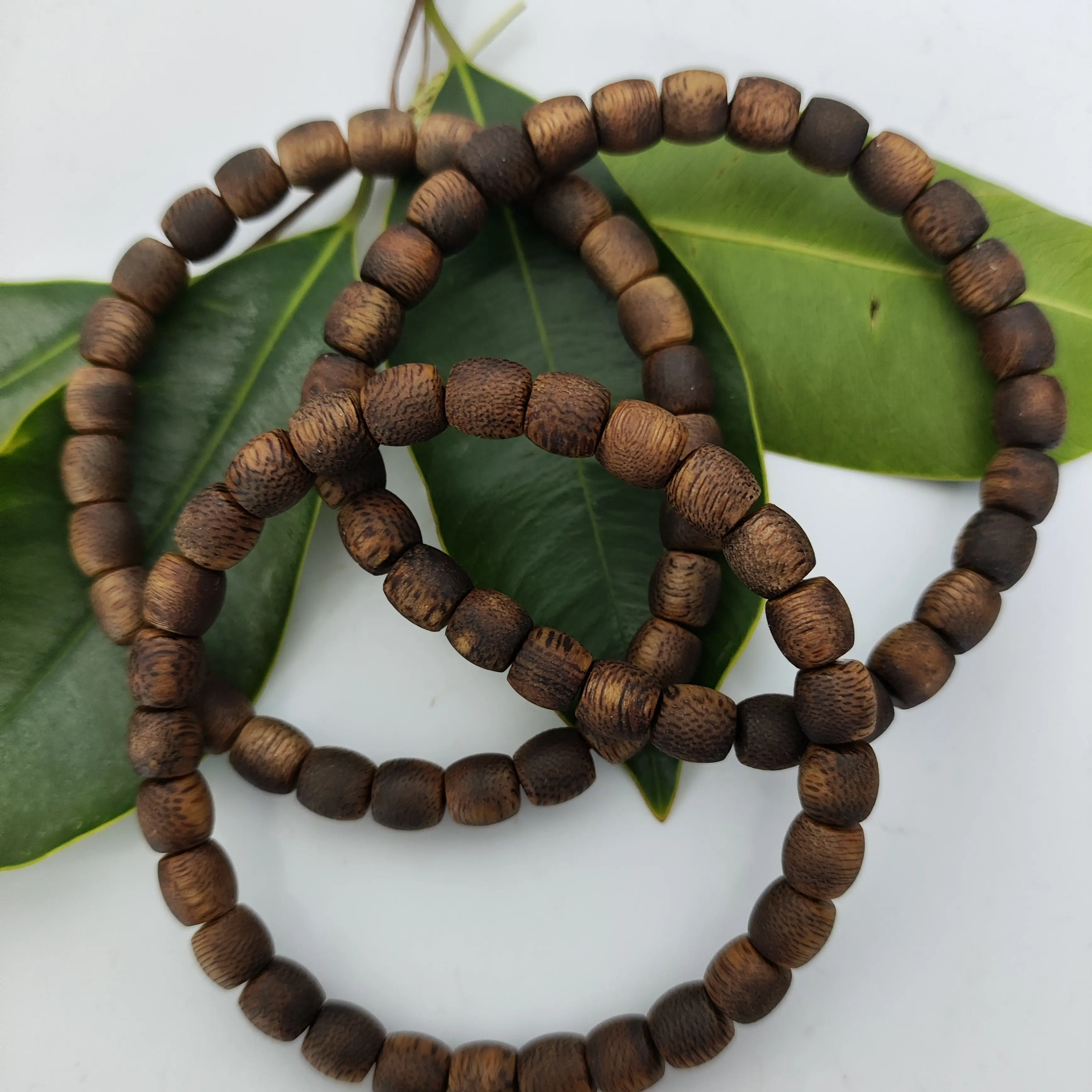 沉香沉香7mm-3克多 天然鼓珠单圈手串