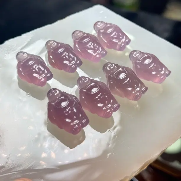 佛公小摆件 帝王紫玛瑙吊坠 无孔需镶嵌 介意勿拍