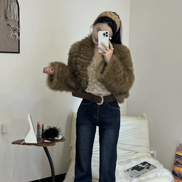 【杨饱饱私服】原版纯狐狸毛小草草