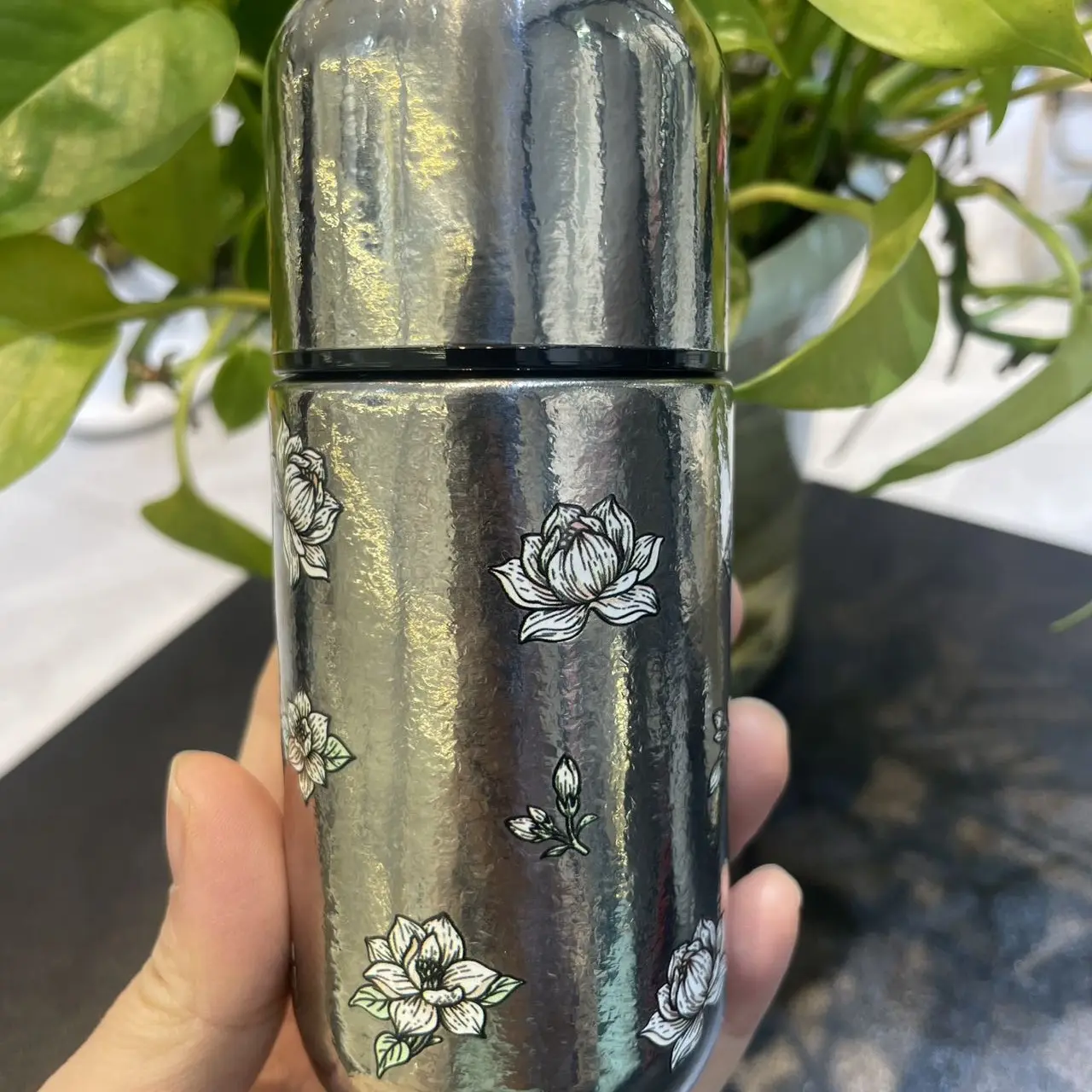 DHWA小巧便携迷你纯钛保温杯口袋杯