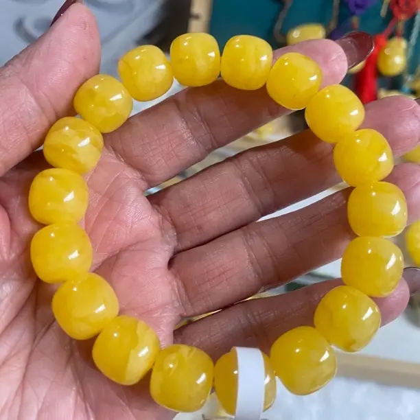 同料焦皮料精品老型蜜蜡手串