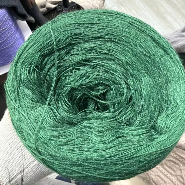 墨绿80支纯山羊绒线