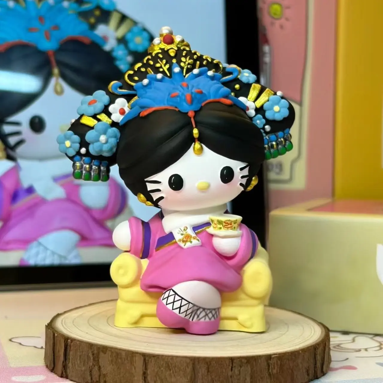 华妃HelloKitty大号香薰石膏娃娃涂色玩具摆件亲子情侣闺蜜礼物