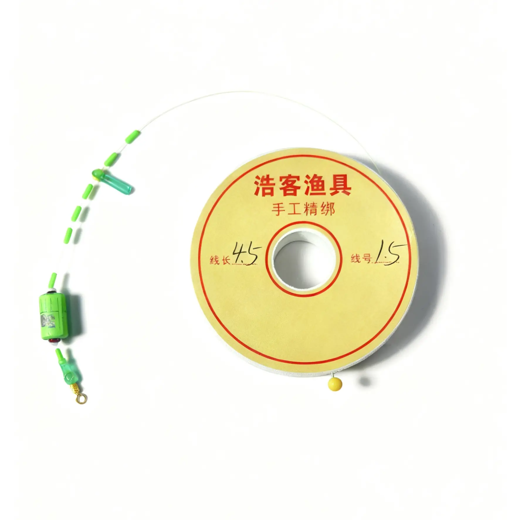 手工精绑成品线组优质耐磨原丝线双芯漂座双芯刻度铅不伤线防炸铅