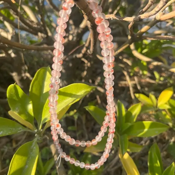 精美南红6.5mm绕手4圈，冰飘飘花，非常漂亮