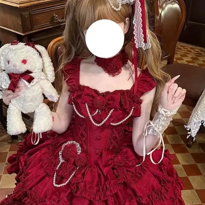 原创设计少女狗短Lolita连衣裙