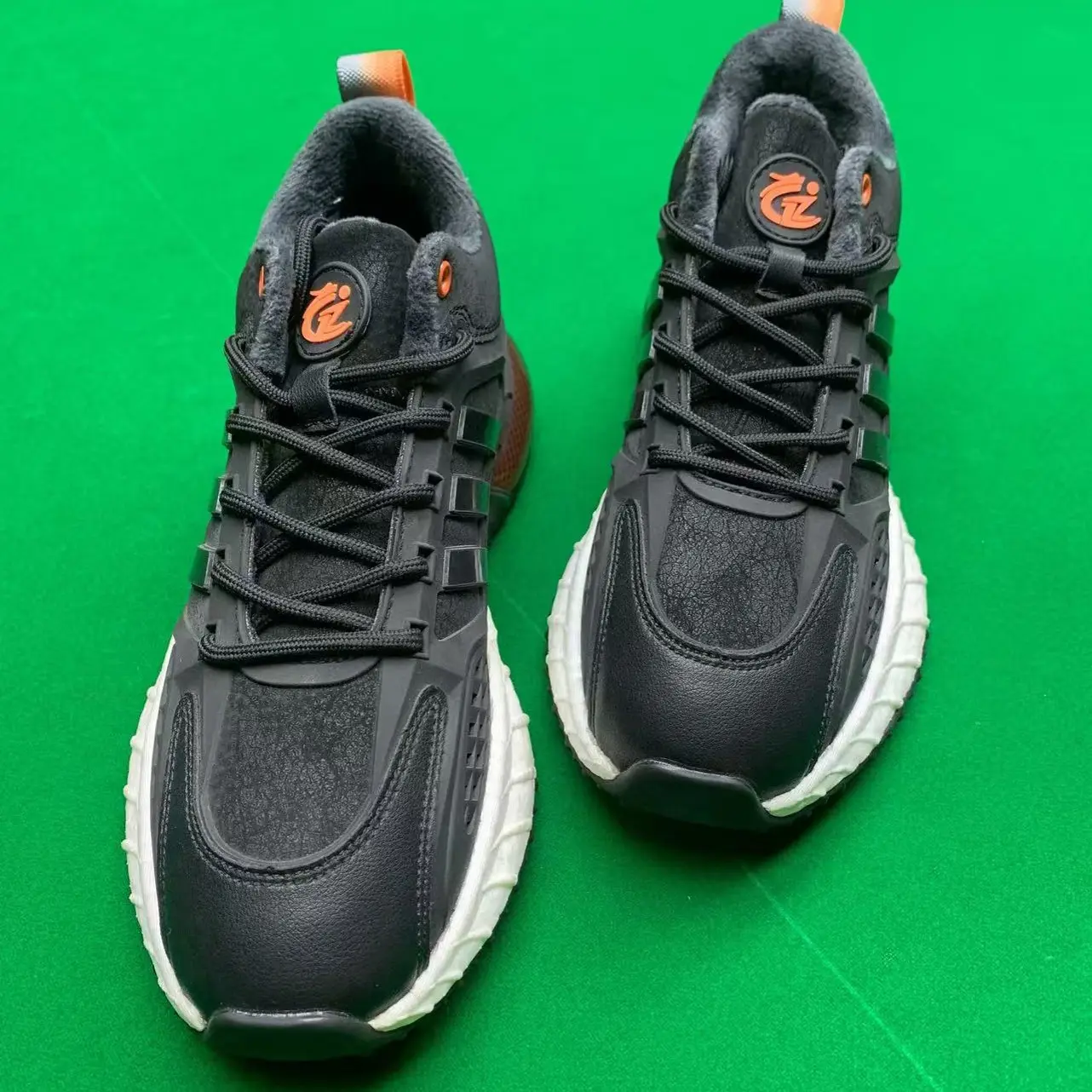 冬季加绒保暖减震厚底增高潮流时尚运动休闲老爹鞋男士