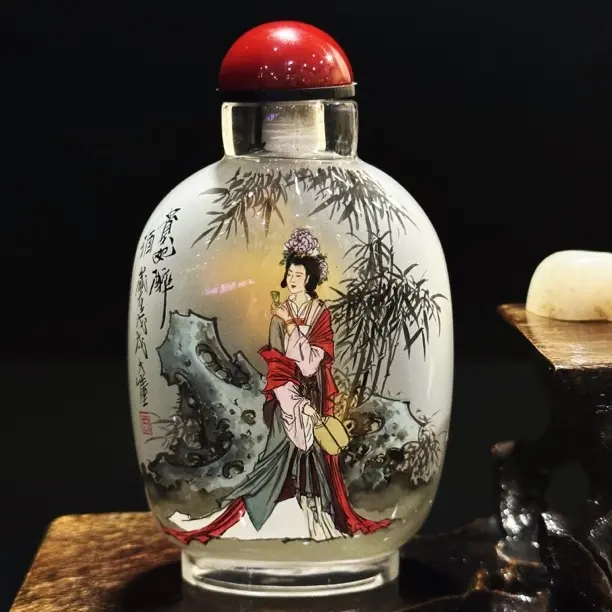 非遗内画鼻烟壶《贵妃醉酒》8.7✖️5