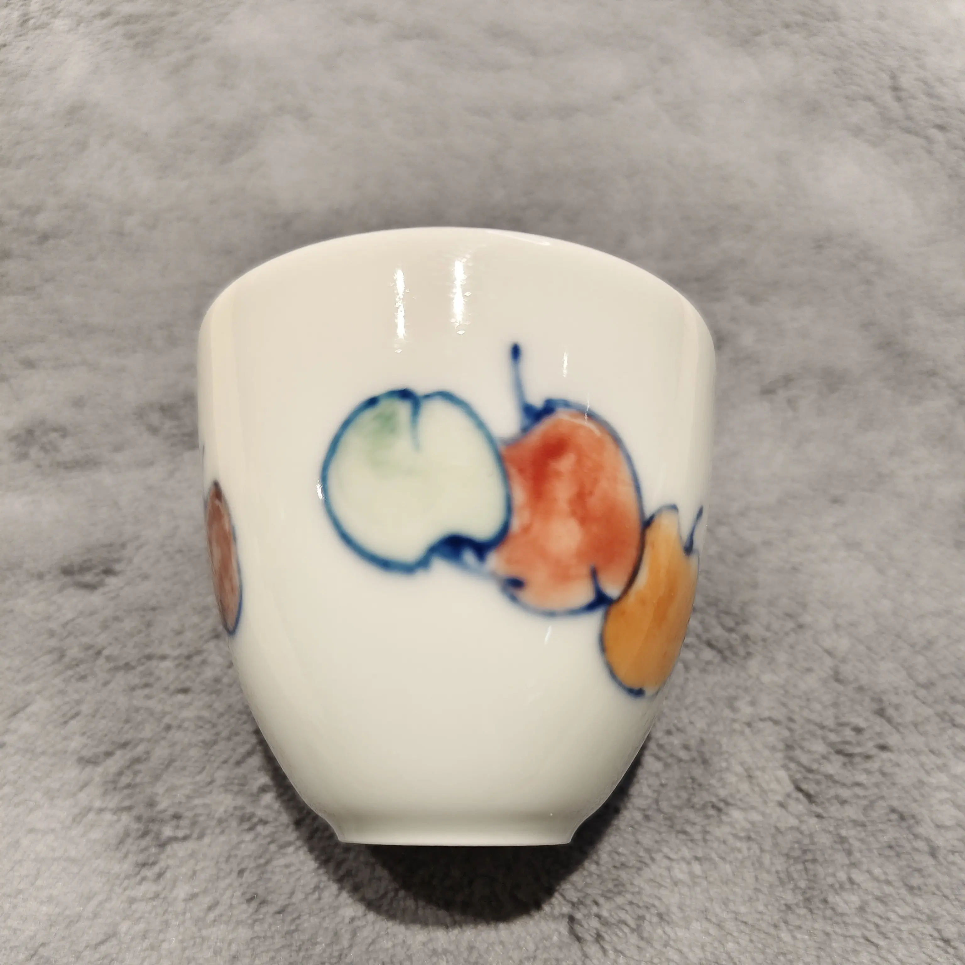 手繪釉下彩櫻桃  主人杯