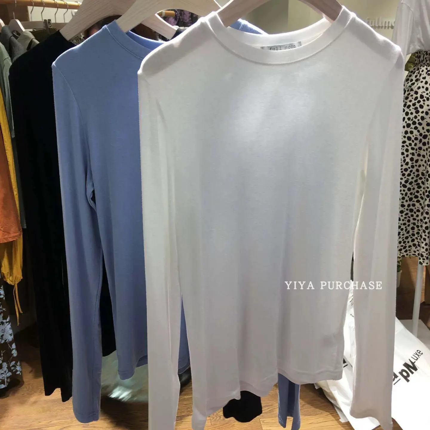 磨毛长袖圆领女慵懒宽松显瘦百搭打底T恤春秋外穿