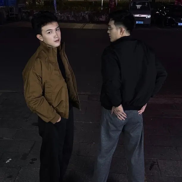 Odalen美式复古飞行员立领工装夹克棉服男冬季外套潮