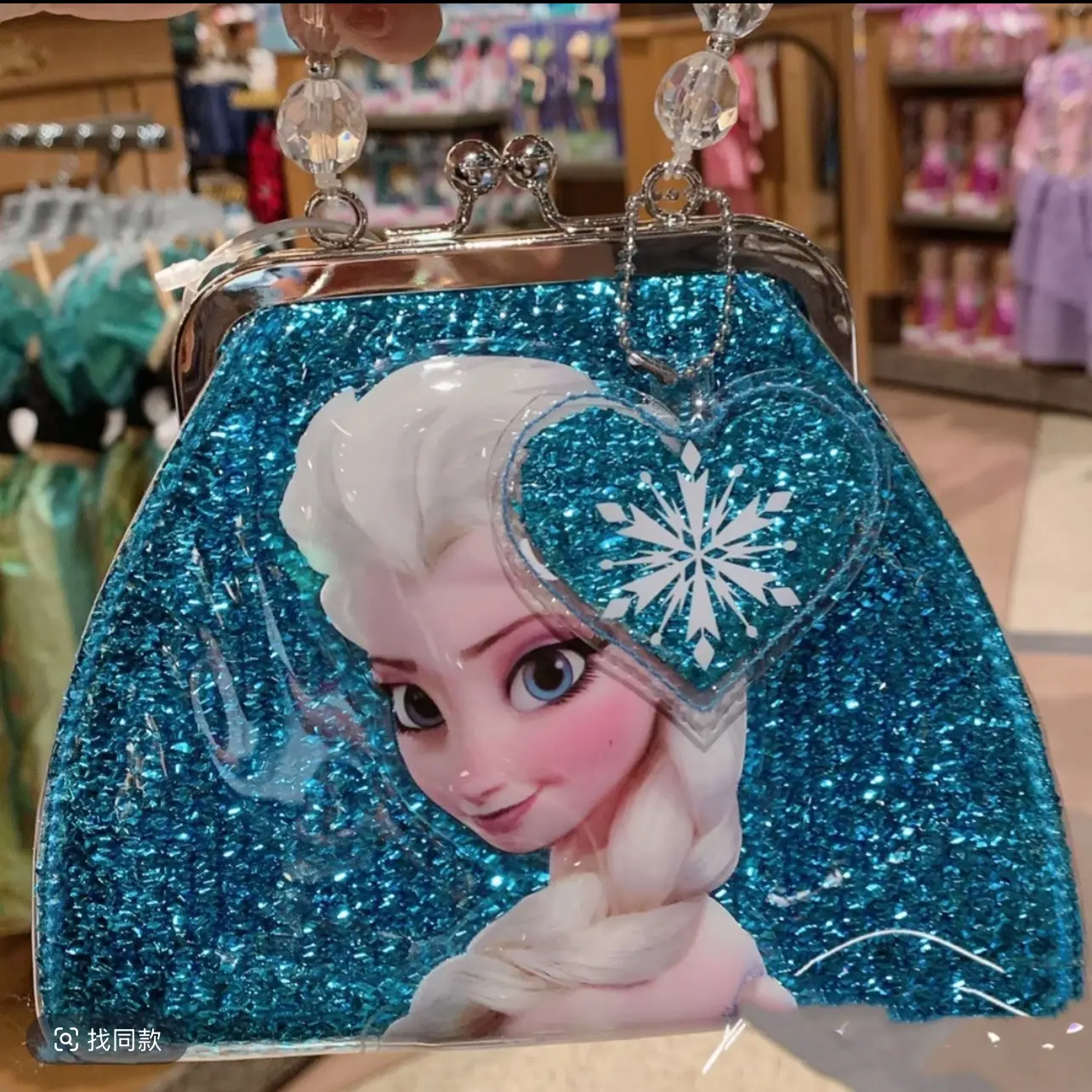 冰雪奇缘爱莎公主手提斜挎包女孩时尚可爱玩具包包