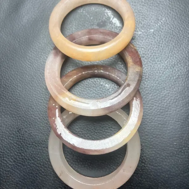 新疆金丝玉紫罗兰手镯定制颜色多样拍一发一