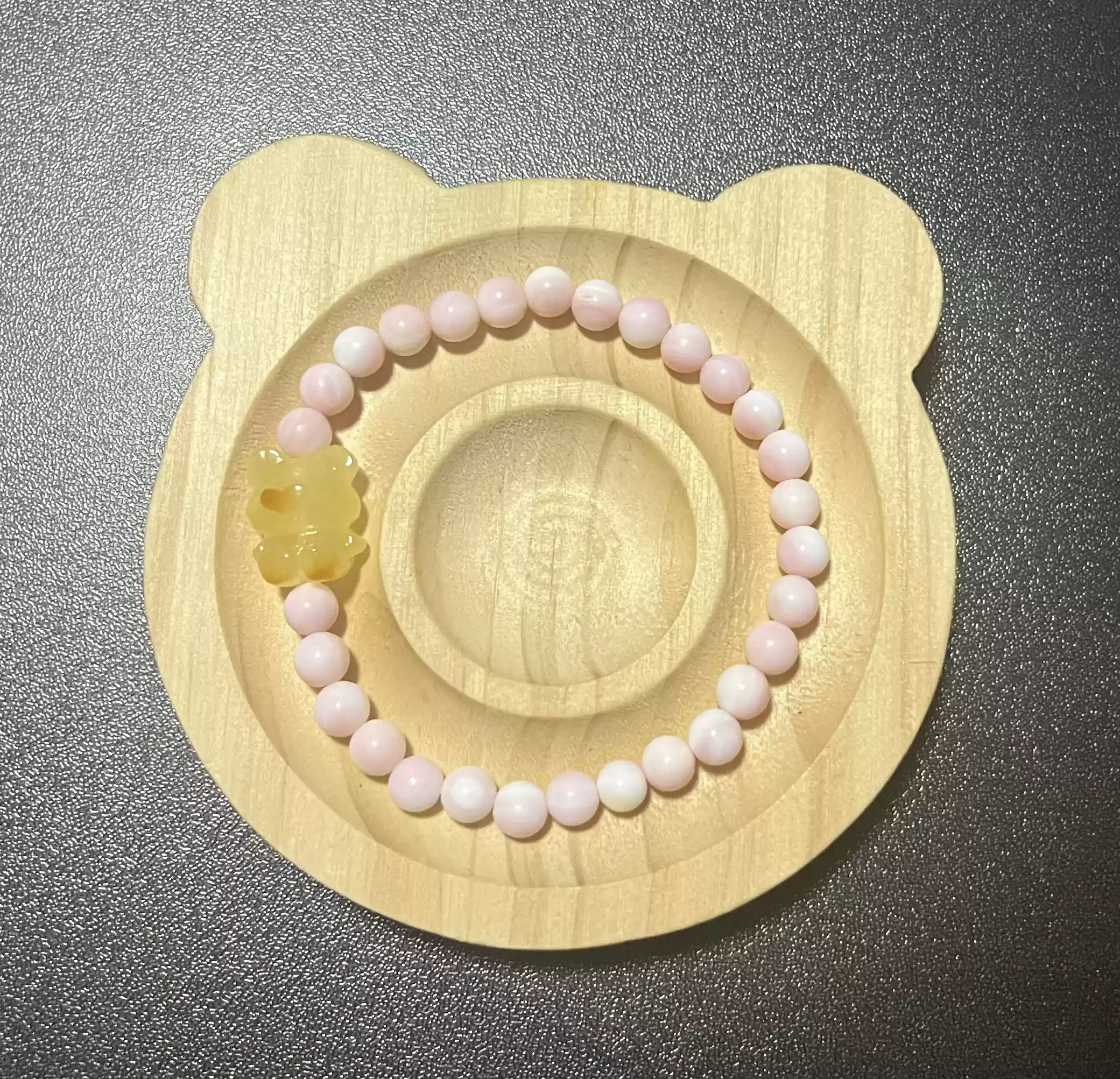 手串DIY手链手工DIY雕刻件粉红色女王螺贝直播拍