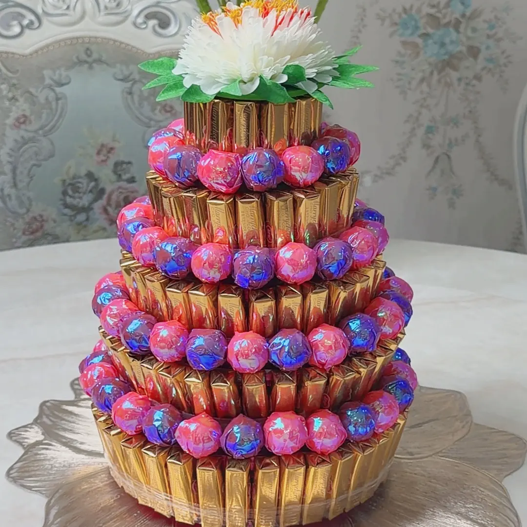 藏式手工供奉大号糖塔摆件