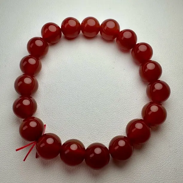 【吉祥如意】天然红玛瑙手串