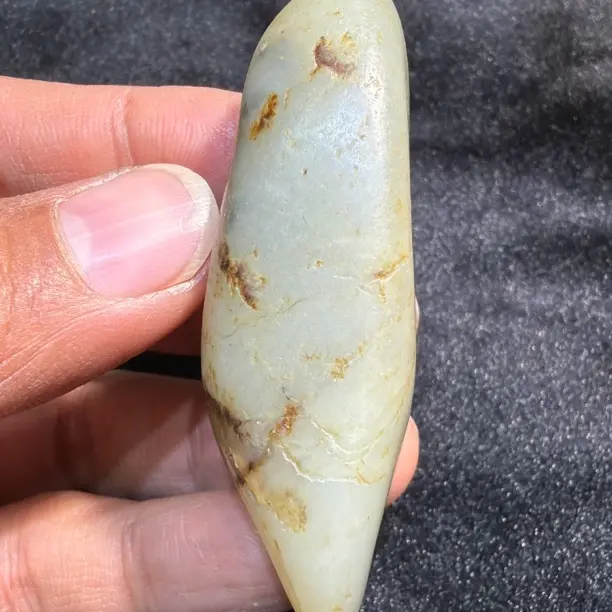 新疆和田玉吊坠挂件手把件枣黄沁洒金皮白肉