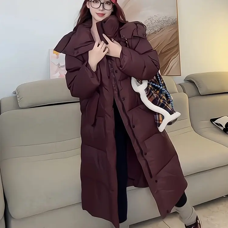 欧货女装潮牌冬季新款零下20度大棉被加厚长款保暖羽绒服
