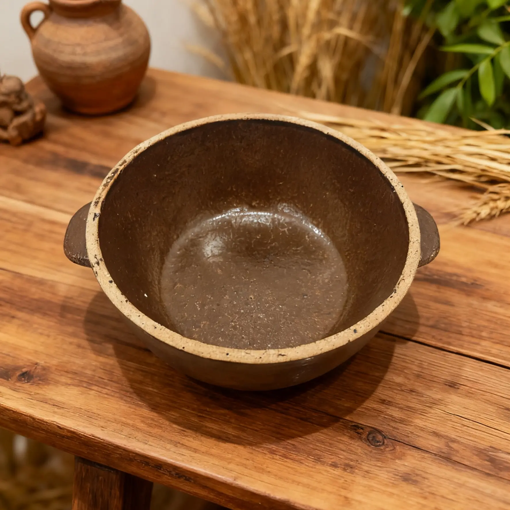 杨钰非遗神垕老式裸烧砂锅1L燃气灶炭火土灶防干烧明火炉具老式